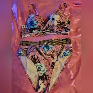 SHEIN  NWT   high waist 2 piece bikini